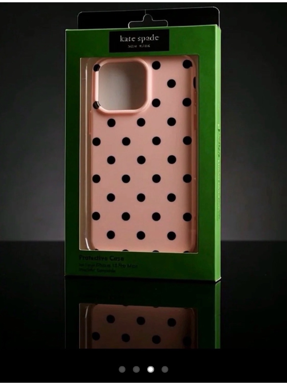 kate spade Pink with Black Polka Dot Phone Case